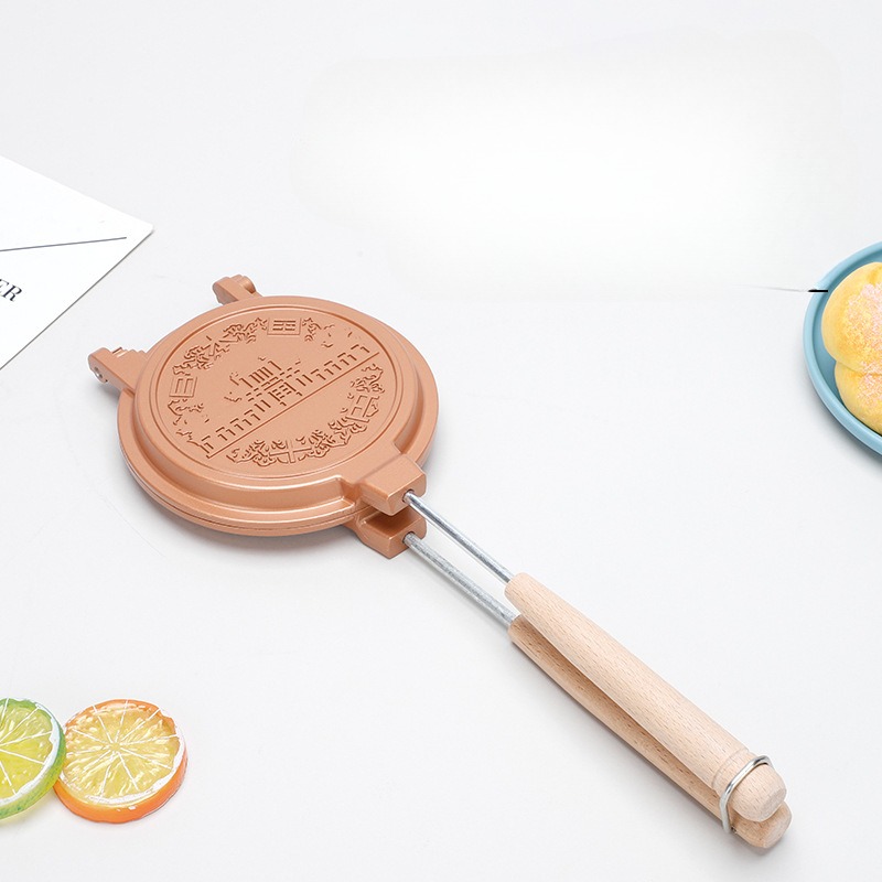 Egg Waffle Pan - ถาดอบแซนวิชแบบแคลมป์ขนาดเล็กถอดได้กระทะอบแซนวิชไม่ติดการเคลือบถาดอบขนมขนมปังทนอุณหภูมิสูง