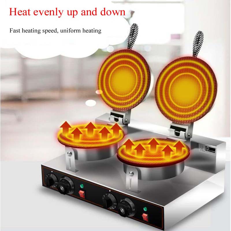 เครื่องทำวาฟเฟิลและแพนเค้กไฟฟ้ - Waffle Cone Maker บทวิจารณ์และราคา