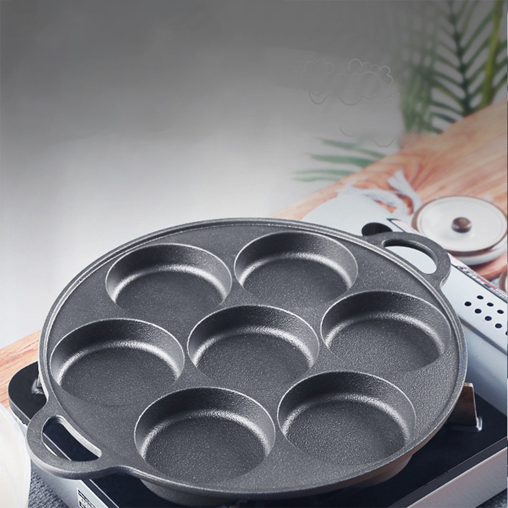 กระทะเหล็กหล่อ 7 หลุม แบบไม่ติ - Cast Iron Corn บทวิจารณ์และราคา