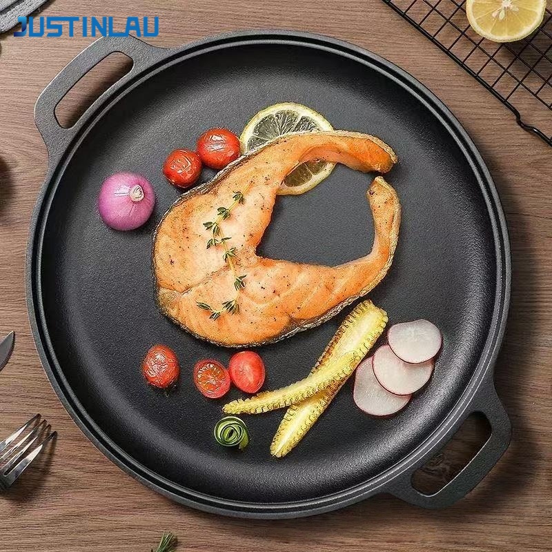 กระทะเหล็กหล่อแบบสองหูยี่ห้อ J - Mini Pancake Griddle บทวิจารณ์และราคา