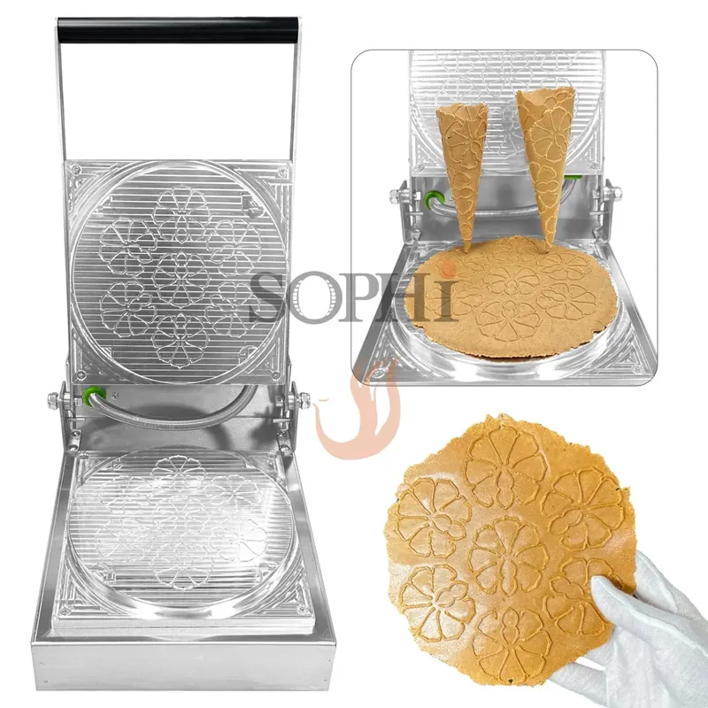 เครื่องทำวาฟเฟิลโคนแบบมืออาชีพ - Waffle Cone Maker บทวิจารณ์และราคา