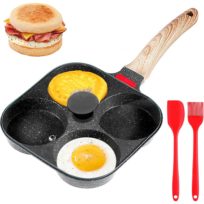กระทะทอดไข่แบบลึกพร้อมฝาปิด 4  - Mini Pancake Griddle บทวิจารณ์และราคา