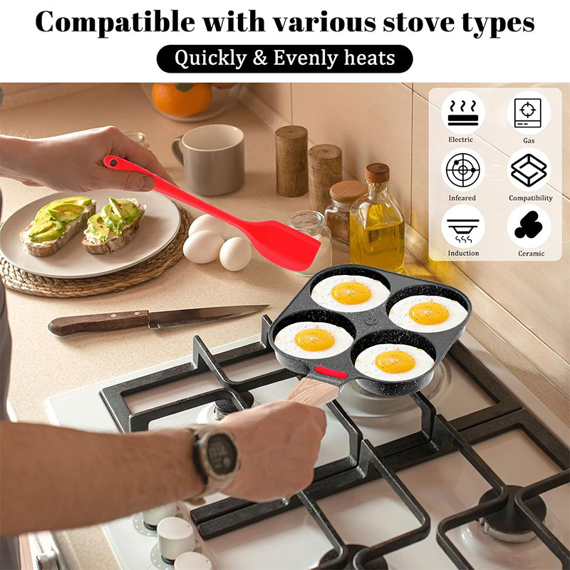 กระทะทอดไข่แบบลึกพร้อมฝาปิด 4  - Mini Pancake Griddle บทวิจารณ์และราคา