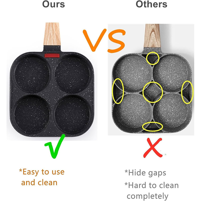 กระทะทอดไข่แบบลึกพร้อมฝาปิด 4  - Mini Pancake Griddle บทวิจารณ์และราคา